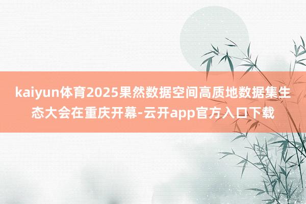 kaiyun体育2025果然数据空间高质地数据集生态大会在重庆开幕-云开app官方入口下载